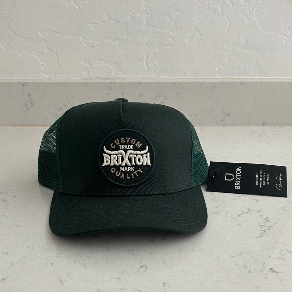 Brixton Forest Green Mesh-Back Trucker Hat NWT